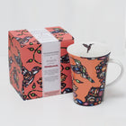 Oscardo - Tasse porcelaine « Colibri » de John Rombough - 295 ml-Tasse en porcelaine à forme élancée - Contient 295 ml / 10 oz, idéale pour le café, le thé et les boissons chaudes