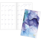 Cambridge - Agenda scolaire mensuel de poche 2 ans aqueux 2025-2027 - 6 3/16 po H x 3 5/8 po l - multicoloure - bilingue-Format des pages : 6 3/16 po H x 3 5/8 po l