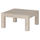 Hudson&Canal - Table basse carrée Langston 34" de largeur - Aulne blanc-Le plateau de table a une capacité de poids de 60 lb