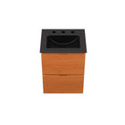 Modway - Scenic Fixation murale de 18" Vanette de salle de bain - Cerise noire-Tiroirs à extension complète