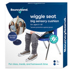 Bouncyband - Coussin sensoriel antimicrobien Big Wiggle Seat, bleu 13"/33 cm-Permet aux enfants qui ont du mal à rester assis de bouger tranquillement tout en travaillant, leur permettant de rester concentrés sur leur tâche et d'être plus productifs