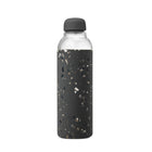 W&P - Bouteille à eau Porter - terrazo anthracite-Bouteille à eau, 590 ml (20 oz), terrazzo anthracite, en verre borosilicate et en silicone