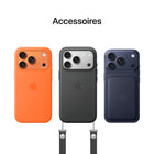 Apple - iPhone 17 Pro Max - 256 Go - Bleu profond - Débloqué-FONCTIONNALITÉS PAR SATELLITE - En l’absence de réseau cellulaire ou Wi-Fi, iPhone peut se connecter à un satellite pour vous permettre d’envoyer et recevoir des textos ou des Tapback. Et en cas d’accident de voiture grave, il peut contacter les secours si vous n’êtes pas en mesure de le faire