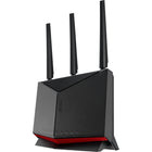 ASUS - Routeur extensible double bande WiFi 7 Smart AiMesh BE6800 - Noir-Un port WAN/LAN 2,5G et trois ports LAN 2,5G pour le divertissement à haut débit, les home studios ainsi qu'une liaison Ethernet ultra-rapide de 2,5 Gbit/s.