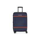 Bugatti - valise d'enregistrement à coque rigide de la collection Wellington - 25.50 po - Marine-Roues pivotantes à 360-degrés : 8 roues pour un contrôle précis et un roulement fluide et silencieux