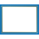 Geographics - Bleu Certificates - Papier Cartonné - Feuille D'or - 8.5" x 11" - Paquet de 15-Compatible avec les imprimantes à jet d'encre et laser