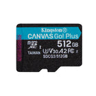 Kingston - Carte mémoire microSD Plus Canvas Go - 512 Go-Prend en charge l'A2 App Performance Class