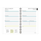 Staples - Agenda scolaire hebdomadaire/mensuel chiens 2026-2027 - 8 1/2 po H x 5 1/2 po l - multicolore - bilingue-On retrouve le motif de chien tout au long du calendrier