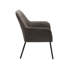 Brassex - Chaise d'appoint 745803 - brun vintage-Accents capitonnés