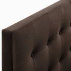 Modway - Emily Velours de performance résistant aux taches Tête de lit Queen size, Marron chocolat-7