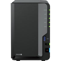 Synology - DS225+ Serveur NAS DiskStation à 2 baies - Intel Celeron J4125 - 2 Go de RAM-Consolider et protéger. Jusqu’à 40 To de stockage brut