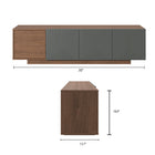 Nexera - Meuble TV Riva, 72 po, Muscade et Grège-9