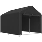 Outsunny abri portable 6,6 pi x 7,8 pi-La structure en acier galvanisé augmente la résistance au vent et la stabilité générale
