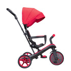 Globber - Tricycle Explorer – Rouge-Canopy amovible, réglable et pliable, fabriqué en polyester anti-UV (UPF 50+) pour une protection solaire supplémentaire