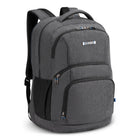 Nextech - Sac à dos d'affaires avec compartiment pour ordinateur portable 17,3 po - 36 L, Gris-Restez organisé grâce à cinq compartiments à fermeture éclair, un organisateur interne et deux poches latérales en filet