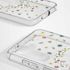 Ideal of Sweden - Coque transparenteClear Case Mid Compatible MagSafe Galaxy S25 - Petite Floral-Revêtement résistant aux rayures