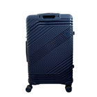 TRAVLR - Valise d'enregistrement légère à coque rigide, 24 po - Bleu-Roues pivotantes doubles à 360 degrés pour un contrôle précis et un roulement doux et silencieux (8 roues)