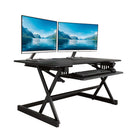 Rocelco - Support de bureau réglable de 40 po avec 4AC + 2 USB et 1 USB-C - Noir-Gestion des câbles incluse.