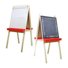 Crestline - Chevalet pour enfant avec rouleau de papier - 112 cm (h.) x 48 cm (l)-Livré avec un tableau blanc effaçable à sec d'un côté, un tableau noir alphabétique au verso, ainsi qu'un rouleau de papier de 38 cm x 30 m sur le dessus.
