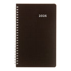 Blueline - 2026 Agenda hebdomadaire DuraFlex - 8 po x 5 po - Noir - Bilingue-Horaire de rendez-vous de 7 h a.m. à 6 h p.m., à interalles de 1 heure du lundi au vendredi