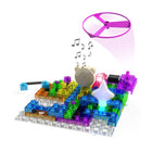 E-Blox - Ensemble étudiant Circuit Blox - 120 projets-Répond aux exigences NGSS en enseignant la tension, le courant et le fonctionnement des circuits avec interrupteurs, LED, moteurs, haut-parleurs, circuits intégrés, amplificateurs et récepteurs FM.