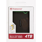 Transcend - Disque dur portable USB 3.1 Storejet 25M3 - 4 To - Gris fer-Vitesses de transfert ultra-rapides
