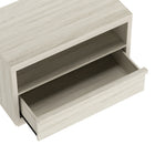 Manhattan Comfort - Table de nuit contemporaine Navis 32" à 1 tiroir - Chêne blanchi-Disponible en trois finitions polyvalentes : chêne naturel, gris charbon et chêne blanchi pour s’adapter à différents styles de décoration