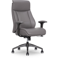 La-Z-Boy - Fauteuil de travail Renzo - gris-Coussin ComfortCore Plus en couches de mousse viscoélastique avec des ressorts ensachés, pour un soutien moelleux et durable