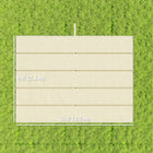 Outsunny - Toile de remplacement rétractable pour pergola 8,5 pi L x 11,5 pi l pour cadre 10 pi L x 13 pi l (toit seulement), blanc crème-10 trous d’évacuation d’eau