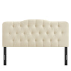 Modway - Annabel Mélange de lin premium Tête de lit complète, Lin-Assemblée requise