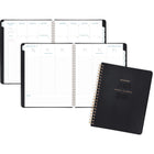 AT-A-GLANCE - Agenda scolaire hebdomadaire/mensuel Signature 2025-2026 - 11 po H x 8 3/8 po l - noir - bilingue-13 mois de planification académique hebdomadaire/mensuelle
