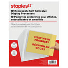 Staples - Protections d'écran autocollantes amovibles - Lot de 10-Protecteur d'écran