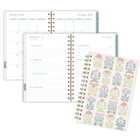 Mead – Agenda hebdomadaire/mensuel 2027 petit – 8-1/2 po x 6 po – Art Nouveau – bilingue-Reliure à double spirale