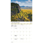 DateWorks - Calendrier Mural 16 Mois 2025 des Paysages du Canada - 12 po x 12 po - Bilingue-Scénique