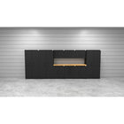 Cat - Ensemble d’armoires de rangement de garage entièrement soudées incluant 3 casiers, 3 armoires murales, 2 armoires de base, 1 armoire à outils et un plan de travail de 84 po-Fini durable en revêtement en poudre : protège contre les égratignures, l’humidité et l’usure quotidienne tout en conservant une apparence propre et professionnelle