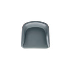 Manhattan Comfort - Lot de 2 chaises de salle à manger modernes Reeva 59 cm, revêtement similicuir, noyer et gris graphite-21,85 po L x 23 po l x 31,3 po H