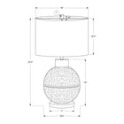 Monarch Specialties - Luminaire - 26 po H Lampe De Table - Résine Brune / Dorée - Abat-Jour Beige - Contemporain - Moderne-Reposant sur une élégante base en acrylique transparent et surmontée d'un abat-jour en tissu beige qui diffuse magnifiquement la lumière et crée une atmosphère chaleureuse, cette lampe est parfaite pour mettre en valeur une table de nuit, une console, une table d'appoint ou une table de chevet