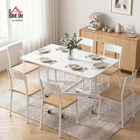 HOMCOM - Table à manger pliante à abattant sur roulettes verrouillables 47,2 po pour 2-4 personnes - blanc-Le cadre en acier est solide et offre un bon soutien 