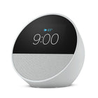 Amazon - Réveil intelligent Echo Spot (2024) - Blanc glacier-DÉCOUVREZ LE NOUVEL ECHO SPOT : un réveil intelligent élégant au son puissant, avec Alexa, pour vous aider à vous réveiller, relaxer et bien plus encore.