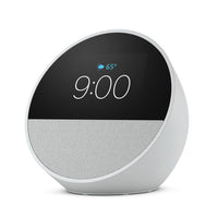 Amazon - Réveil intelligent Echo Spot (2024) - Blanc glacier-DÉCOUVREZ LE NOUVEL ECHO SPOT : un réveil intelligent élégant au son puissant, avec Alexa, pour vous aider à vous réveiller, relaxer et bien plus encore.