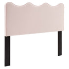 Modway - Athena Performance Velvet Tête de lit complète/Queen, Rose-Tête de lit complète/Queen