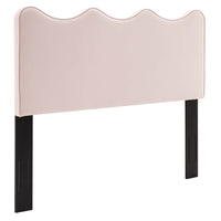Modway - Athena Performance Velvet Tête de lit complète/Queen, Rose-Tête de lit complète/Queen