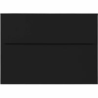 JAM Paper - Enveloppes d'invitation A7 Premium - 5 1/4 x 7 1/4 - noir lisse - paquet de 100-Caractéristiques de l'enveloppe : Fermeture en gomme à rabat droit, finition en papier lisse de haute qualité