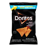 Doritos - Piment Infernal! Chips Tortilla Aromatisees - 70g - Paquet de 32-0 gras trans