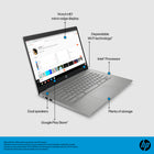 HP - 14 po Chromebook Laptop PC - Processeur Intel Celeron N4500 - 64 Go eMMC - 4 Go RAM - Chrome OS-Format d'image 16:9 : un format d'image 16:9 vous permet de voir davantage de contenu avec moins de défilement