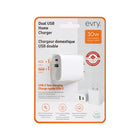 Evry - Chargeur mural 30 W USB-A et USB-C - Blanc-6