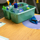 Teacher Created Resources - Eucalyptus Green Plastic Storage Caddy, Pack de 6-6