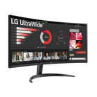 LG - Moniteur QHD ultra-large incurvé 34 po 21:9 avec Freesync - 34WR51QC-B-Type de panneau VA