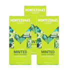 Montezuma’s Minted - Barre de chocolat au lait à la menthe poivrée croquante, 90 g, paquet de 3-Chocolat au lait crémeux à la menthe poivrée rafraîchissante.
