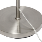 JAC Styles Liam 66" 2-Light Floor Lamp - Brushed Nickel with White Shade-8